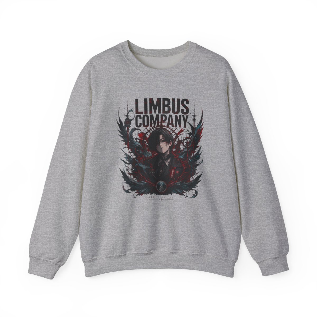 Limbus Company Logo, Creating An Ethereal Atmosphere. Crewneck - alternate angle 2, merchandise