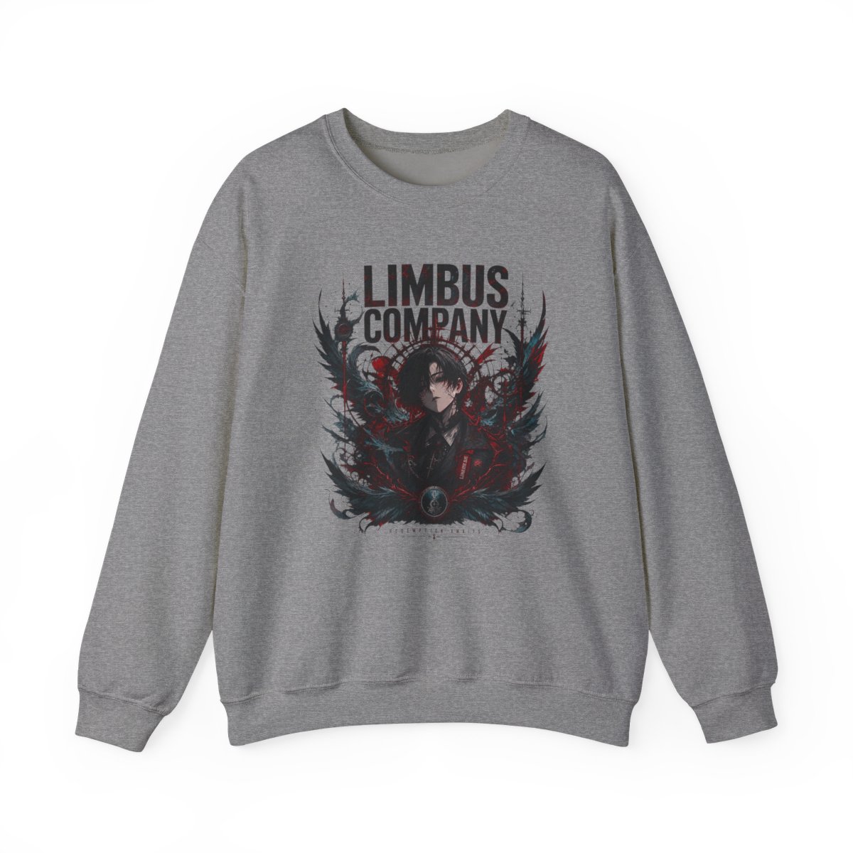 Limbus Company Logo, Creating An Ethereal Atmosphere. Crewneck - alternate angle 3, merchandise