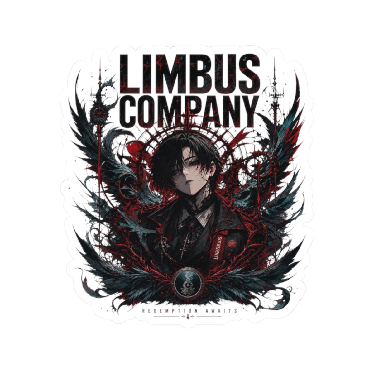 Limbus Company Logo, Creating An Ethereal Atmosphere. Sticker - Official Stickers merchandise